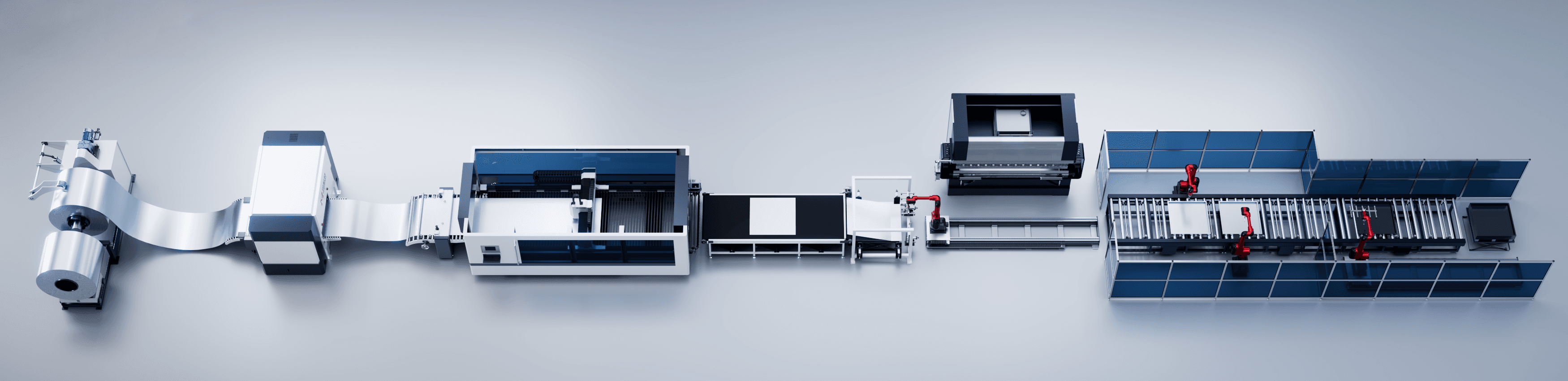 Unwinding And Leveling Laser Cutting Production Line