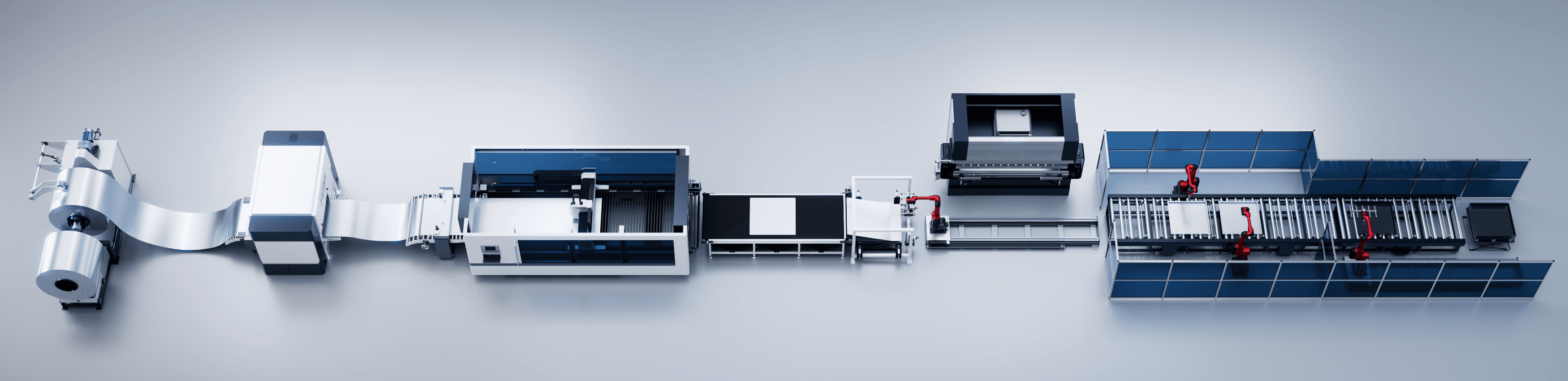 Unwinding And Leveling Laser Cutting Production Line