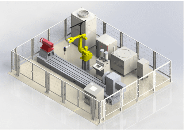 Robot Laser Cladding Machine Workstation