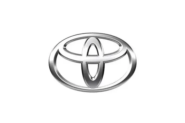 Silver Toyota logo