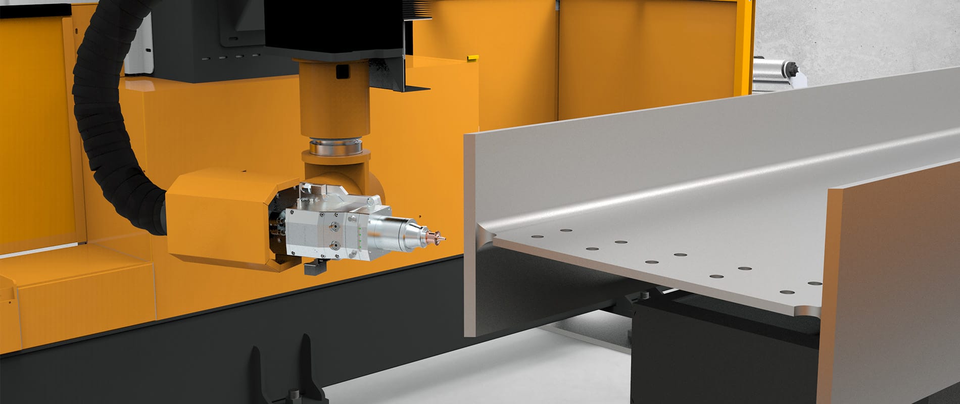 H-beam laser cutting machine