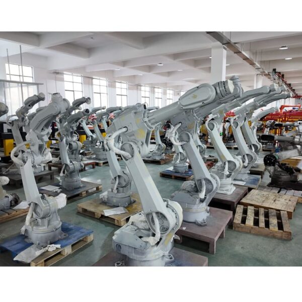 Robotic arm in automated manufacturing setup-2 Robotic arm in automated manufacturing setup-2