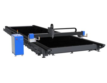 High Power Ground Rail Fiber Laser Cutting Machine