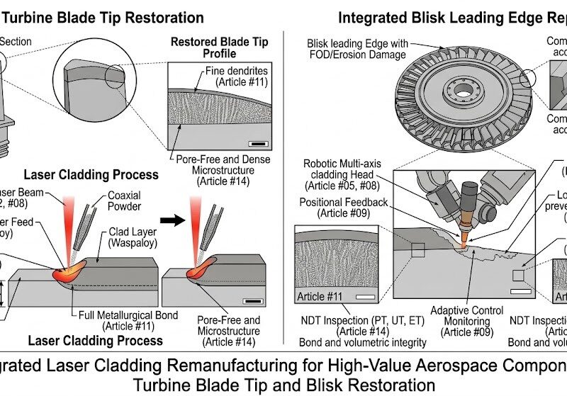 Remanufacturing Critical Aerospace Components Using Laser Cladding