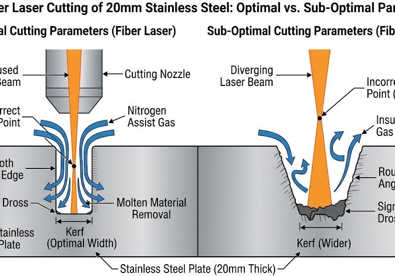 The Effects Of Different Parameters On Cnc Laser Cutting Of 20Mm Stainless Steel Plate
