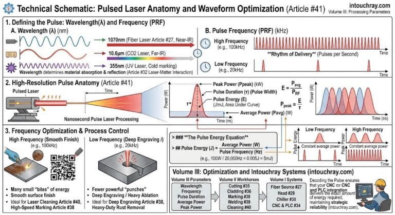 decoding the pulse wavelength and frequency in laser processing