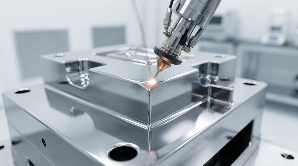 intricate plastic injection mold block made of p20 tool steel