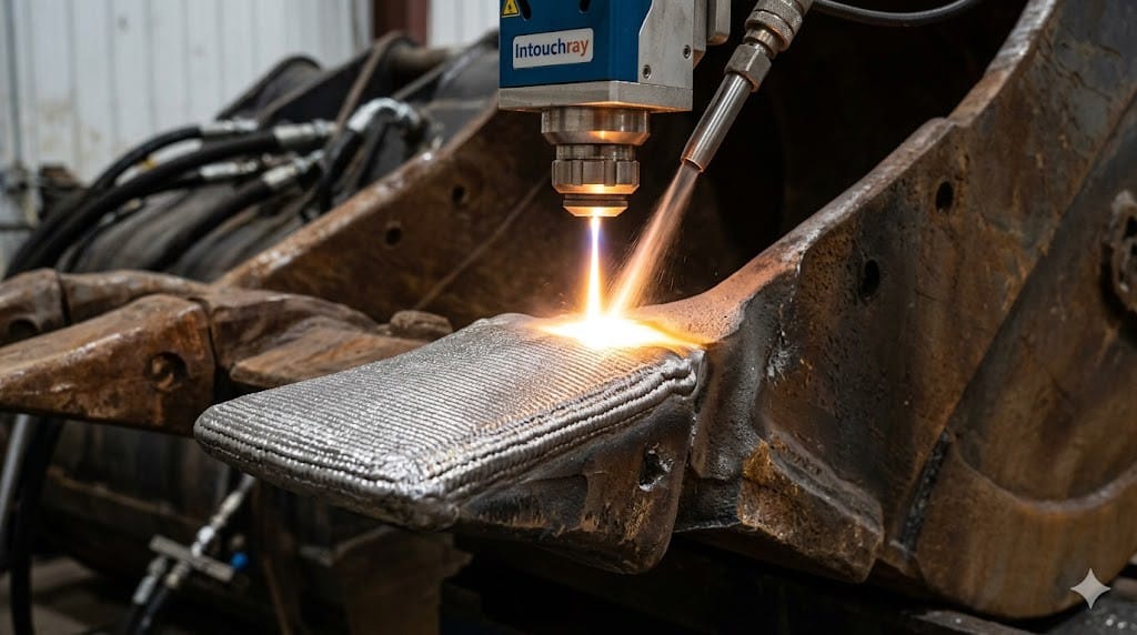 A 5 Axis Robotic Laser Cladding Head Performing Directed Energy Deposition (L Ded) Repair