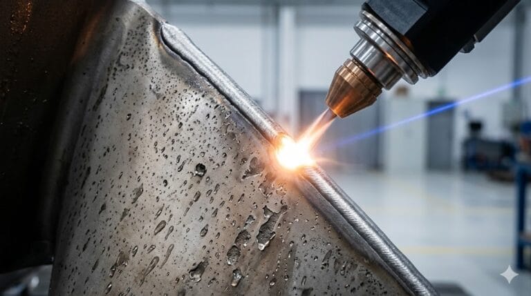 High-precision Laser Cladding Power Generation Guide system showing laser beam path and component integration.