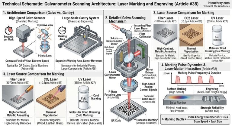 laser marking and engraving architecture for traceability
