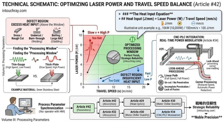 laser power travel speed dynamic balance