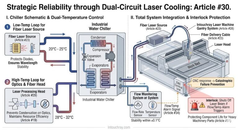 CNC-controlled fiber laser cutting machine with dual