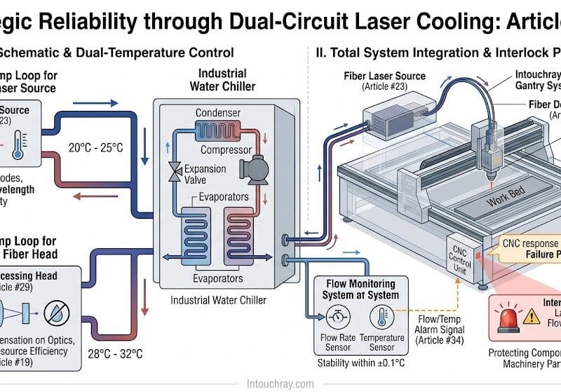 CNC-controlled fiber laser cutting machine with dual