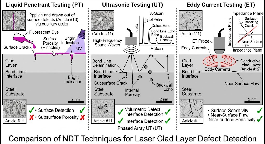 Non Destructive Testing (Ndt) Of Laser Clad Layers