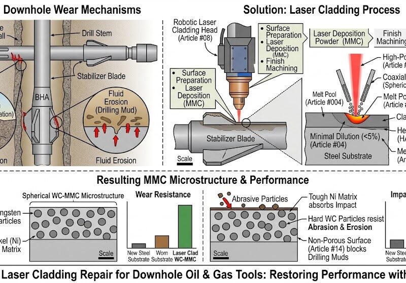Laser Cladding Repair For Critical Oil & Gas Downhole Tools