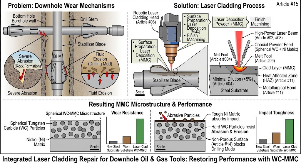 Laser Cladding Repair For Critical Oil & Gas Downhole Tools
