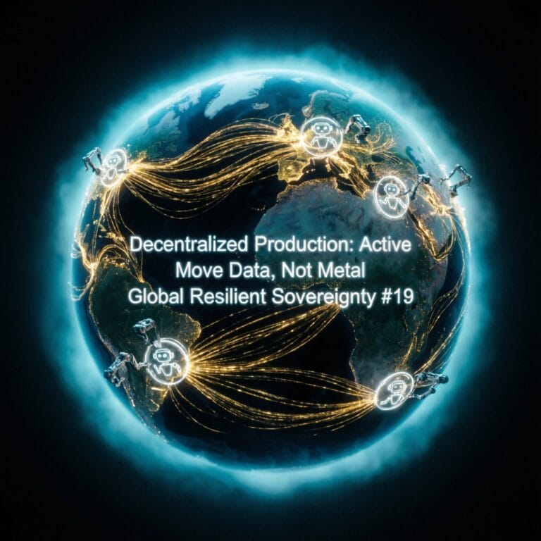 High-precision Resilient Global Production Decentralized Economics system showing laser beam path and component integration.