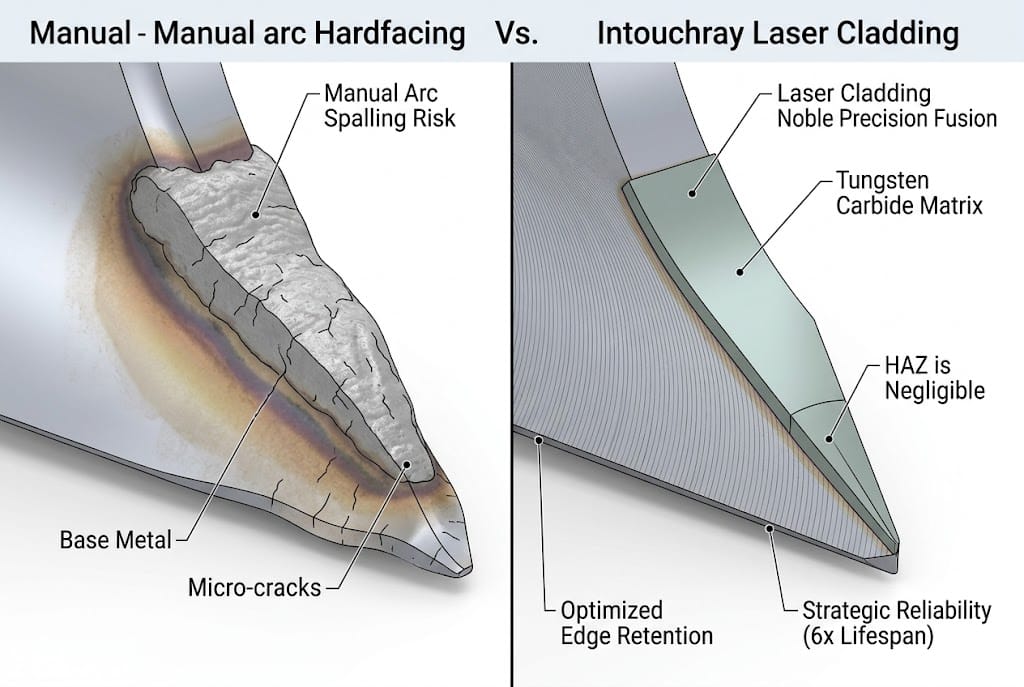 Laser Cladding for Agriculture: Toughening Earthmoving Equipment
