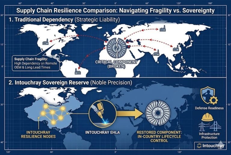 High-precision Total Life Cycle Sovereignty Industrial Assets system showing laser beam path and component integration.