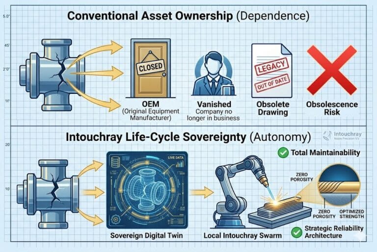 High-precision Total Life Cycle Sovereignty Industrial Assets system showing laser beam path and component integration.