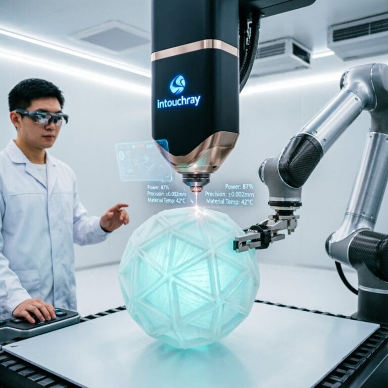 Future Of Laser Cutting Industry 5 0 system showing laser beam path and component integration.