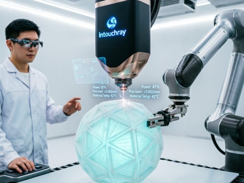 Future Of Laser Cutting Industry 5 0 system showing laser beam path and component integration.