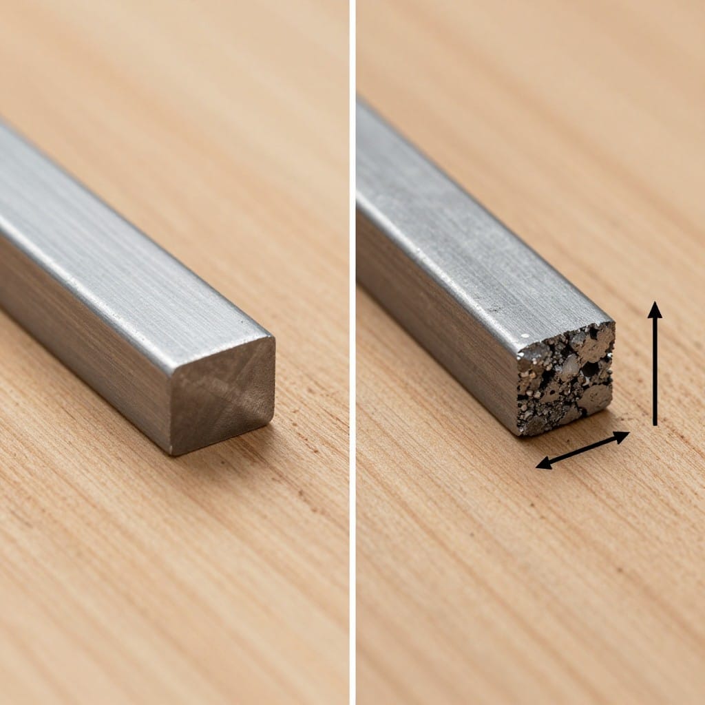 Comparison of cut edge quality between fiber laser and plasma cutting on steel
