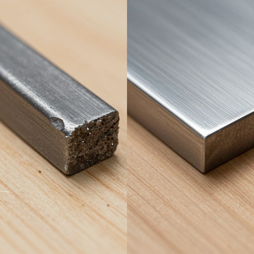 Comparison of plasma vs fiber laser cut edges for welding preparation