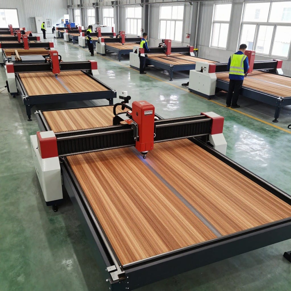 Intouchray fiber laser machines in operation within a modern steel fabrication factory