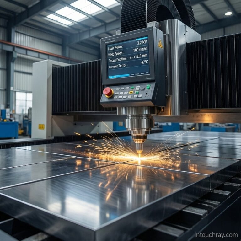 Side-by-side comparison of TIG welding versus fiber laser welding operation in modern factory showing speed differential