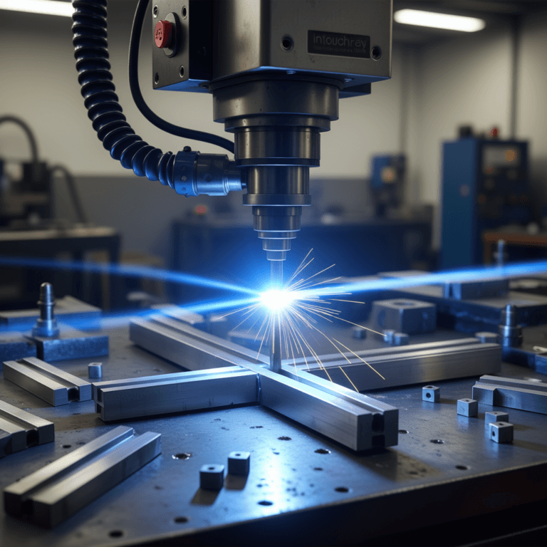 Ergonomic Intouchray handheld laser welding torch designed for operator comfort during long production shifts