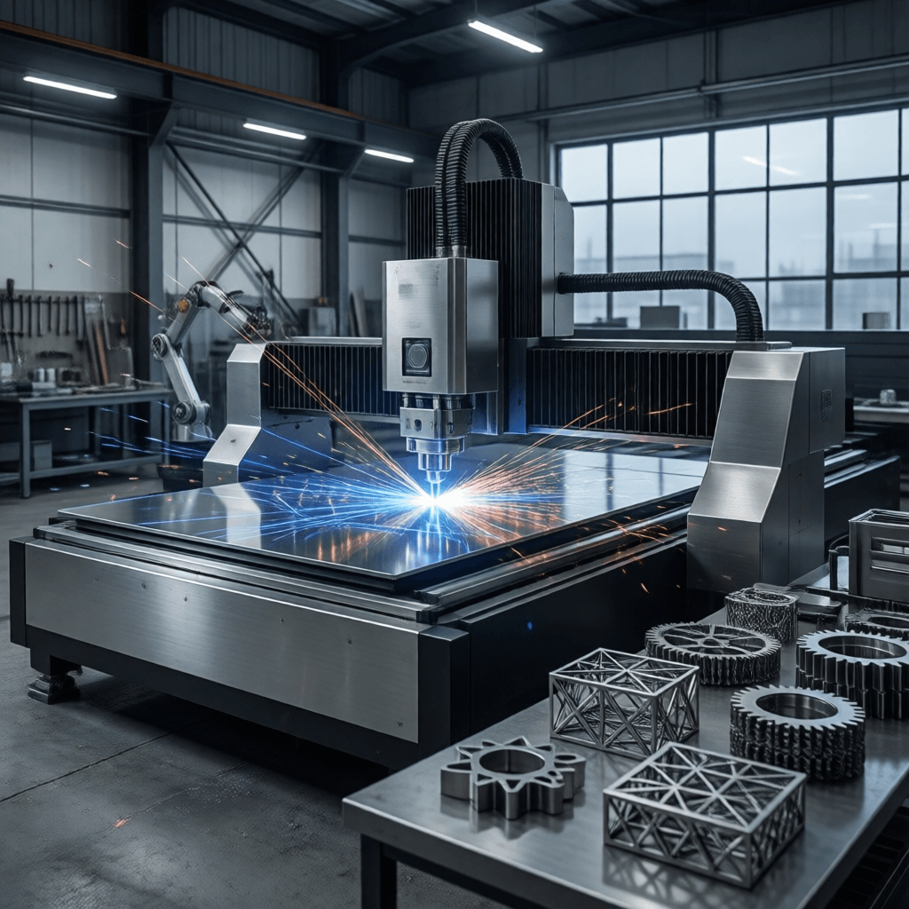 3D fiber laser cutting precision metal fabrication