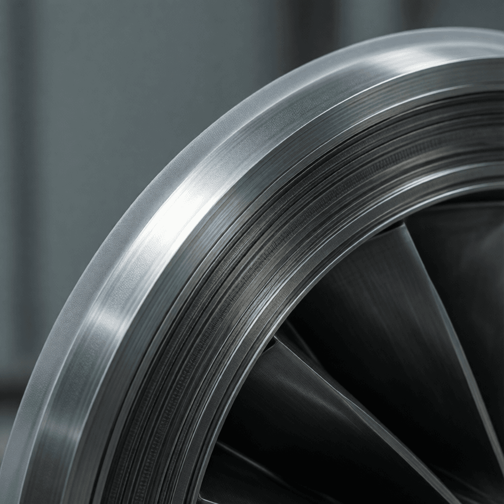 Completed laser cladded turbine blade with smart coating