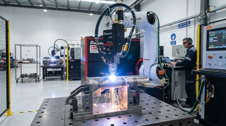 Portable fiber laser welding for on-site industrial repair