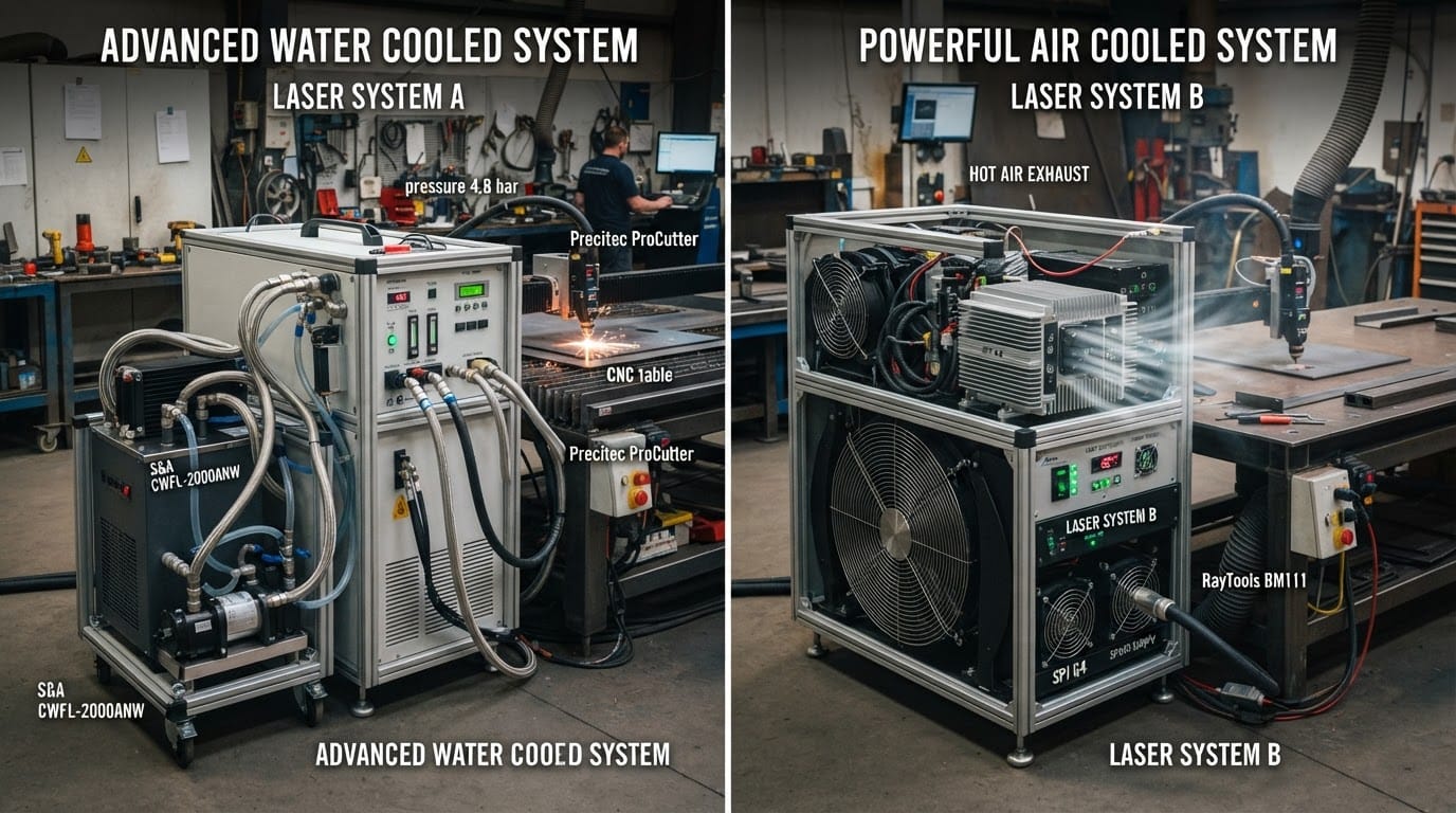 Water Cooling vs. Air Cooling for High-Power Fiber Lasers: Comparative Guide