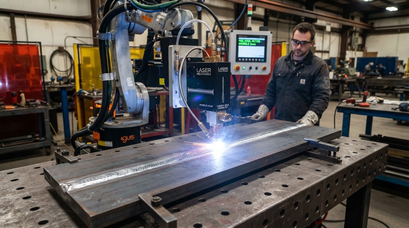 Fiber laser welding with wobble head technology for wider seams