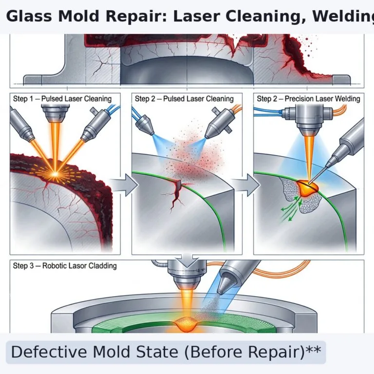 Restoring Glass Molds: A 3-Step Laser Repair Workflow