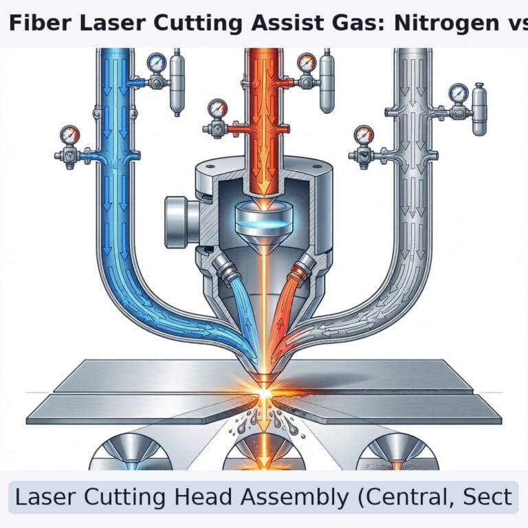 Fiber Laser Cutting Assist Gas: Nitrogen vs Oxygen vs Compressed Air